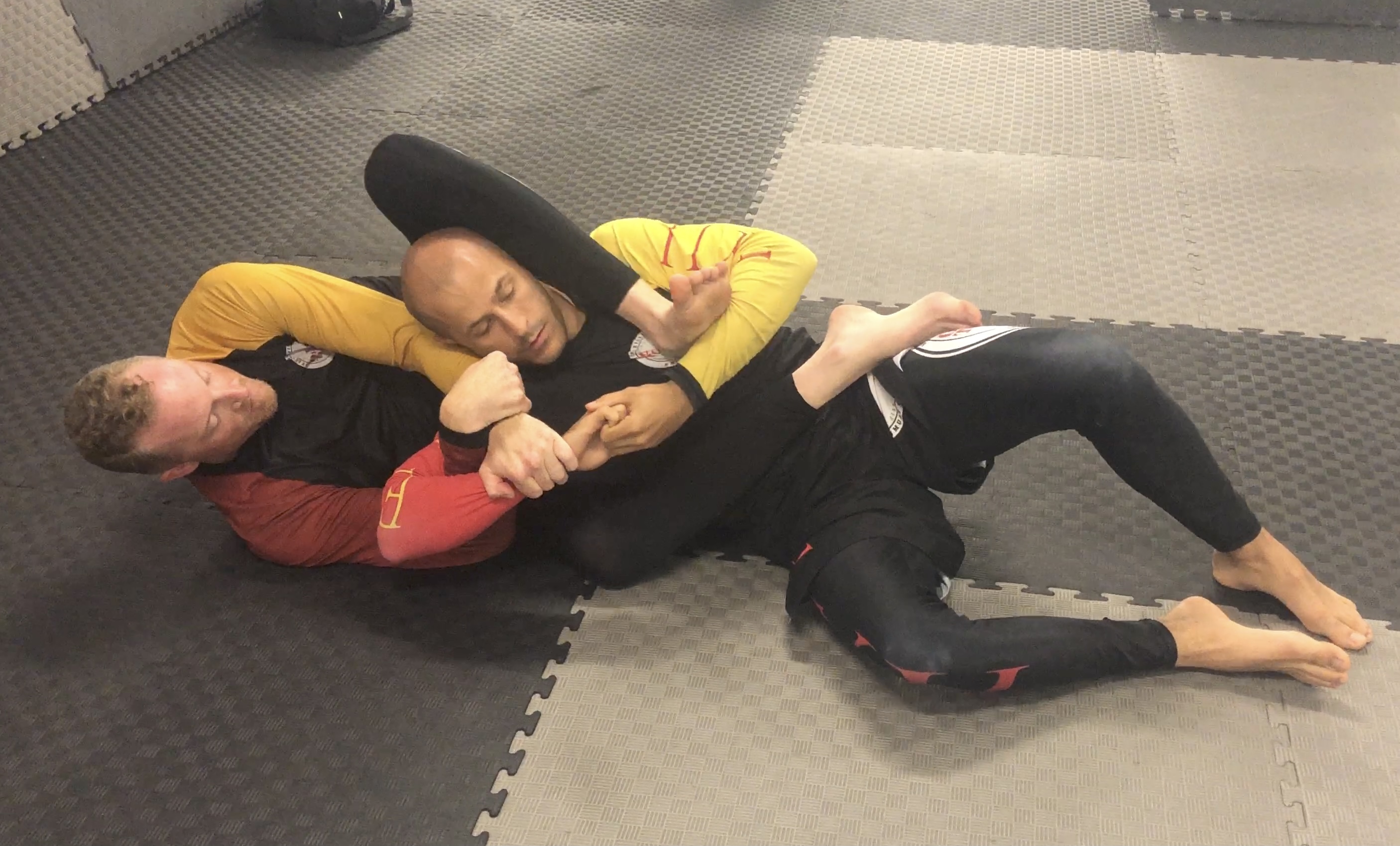 Back Take to Arm bar Variation 2:Heel Kick
