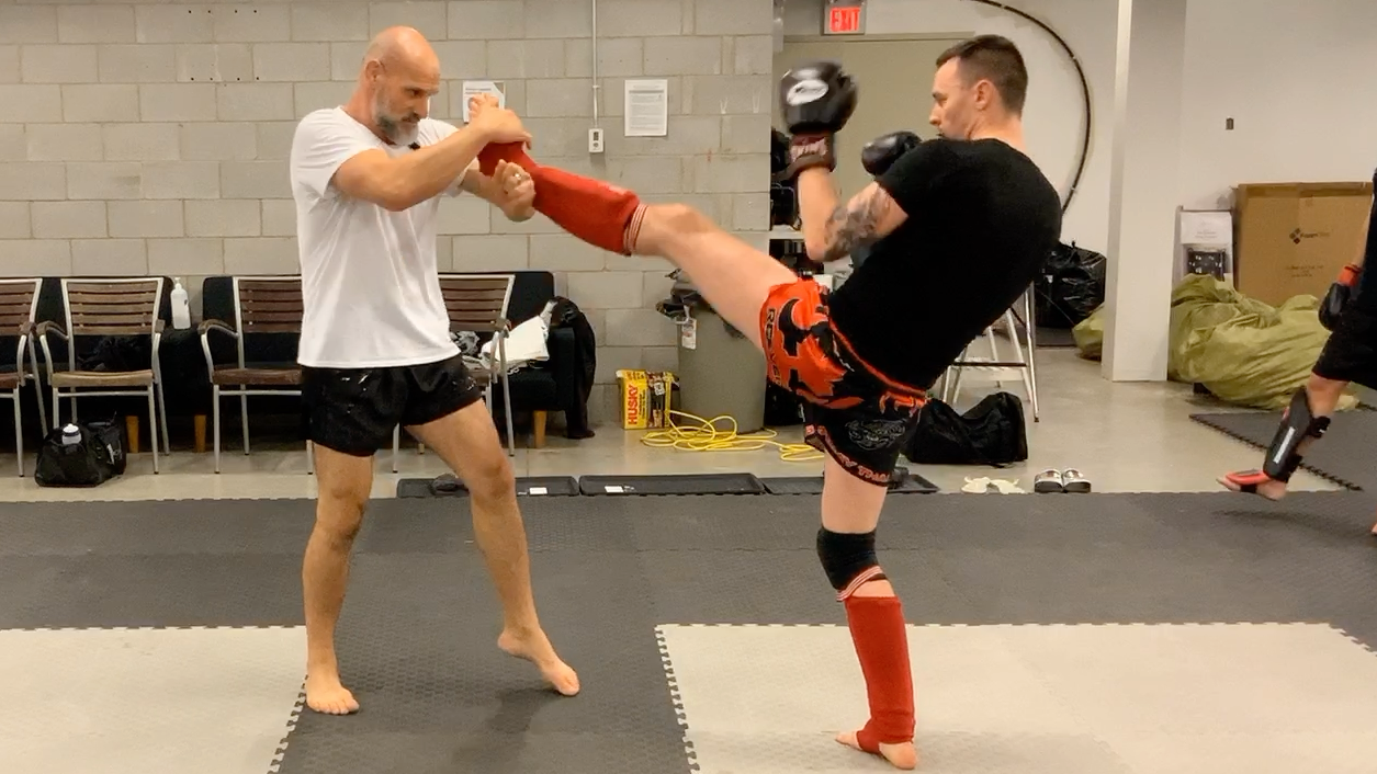 Muay Thai Fundamentals White Shorts:Stripe 2 Lesson 9 Defending Teep/Push Kick
