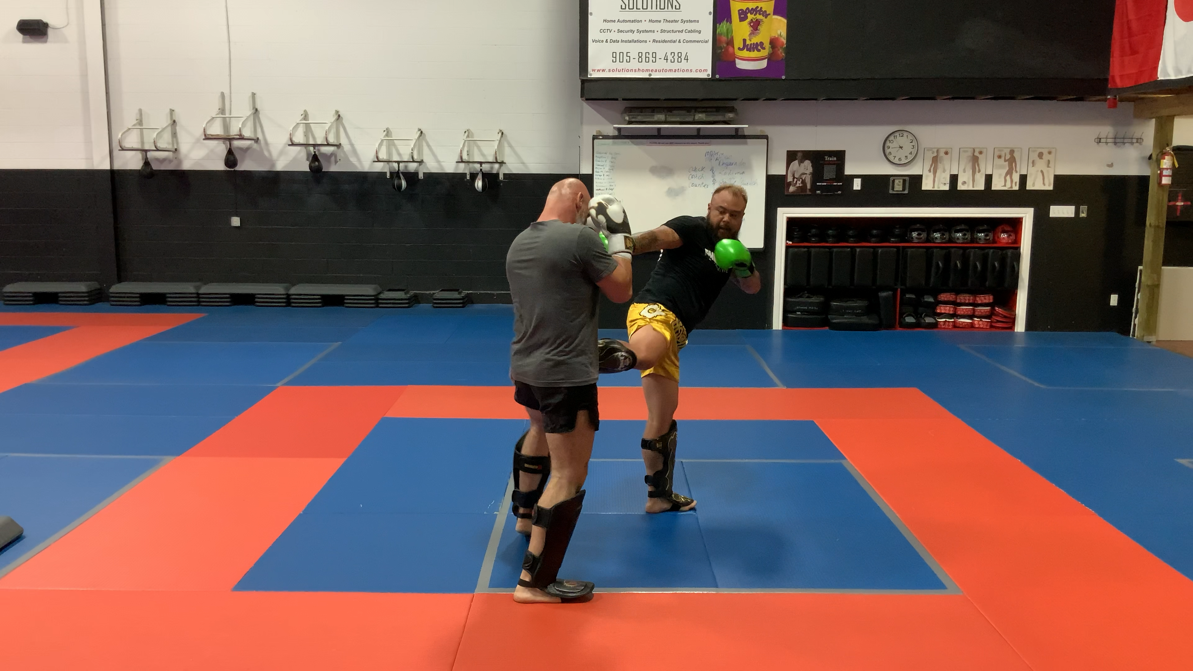 Muay Thai Drilling and Sparring