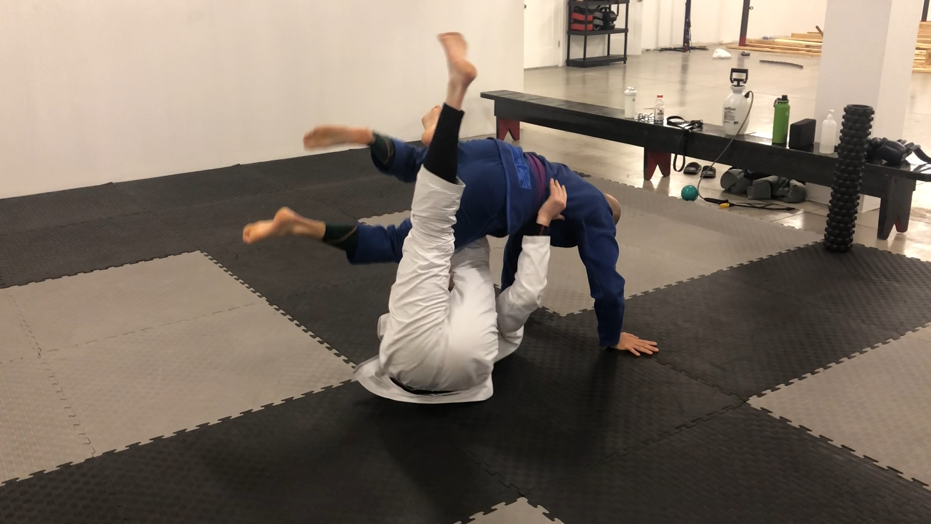 Inside Ashigarami from Butterfly Guard