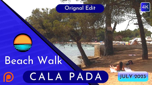 Cala Pada in July Beach WalkPatreon 4K