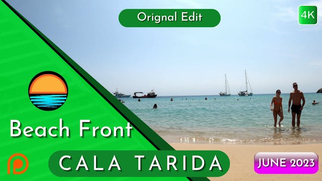 Cala Tarida Beach Front in June, Patreon 4K