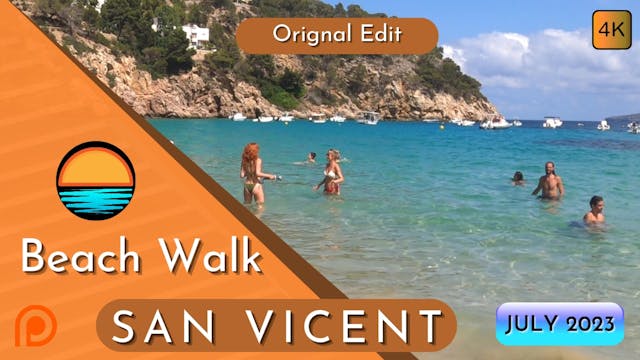 San Vicent in July, Beach Walk Patreon 4K