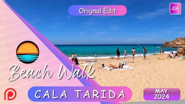 Cala Tarida May 2024 Beach Walk Patreon 4K