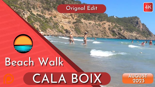 Cala Boix in August Beach Walk Patreon 4K