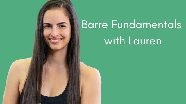 12.1.2021 Arms with Lauren Barre Fundamentals