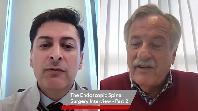 Interview endoscopic spine surgery - ...