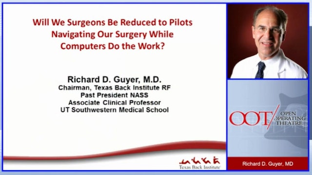 Will we surgeons be reduced to pilots navigating our surgery while computers....