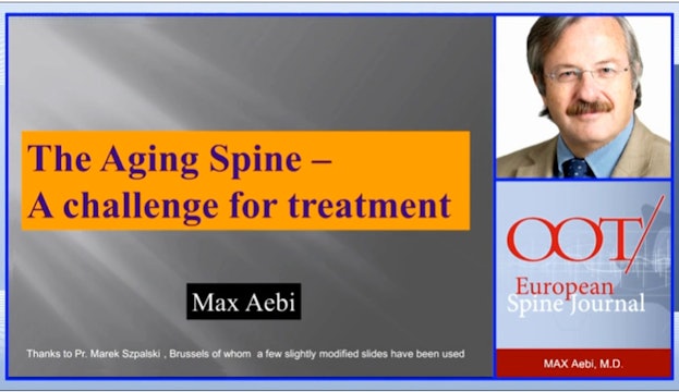 The aging spine - a challenge for treatment
