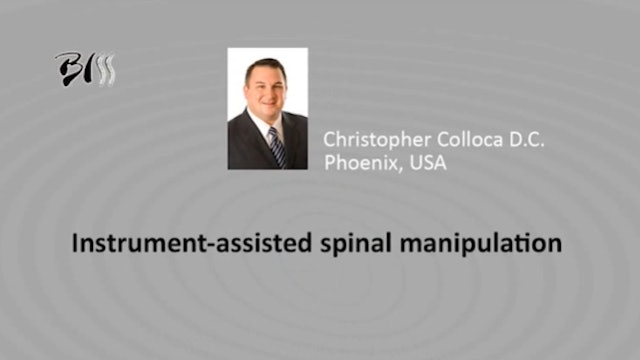 Instrument-assisted spinal manipulation