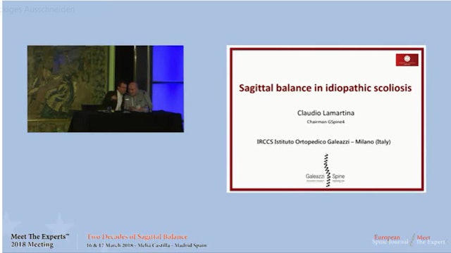 Sagittal balance in idiopathic scoliosis