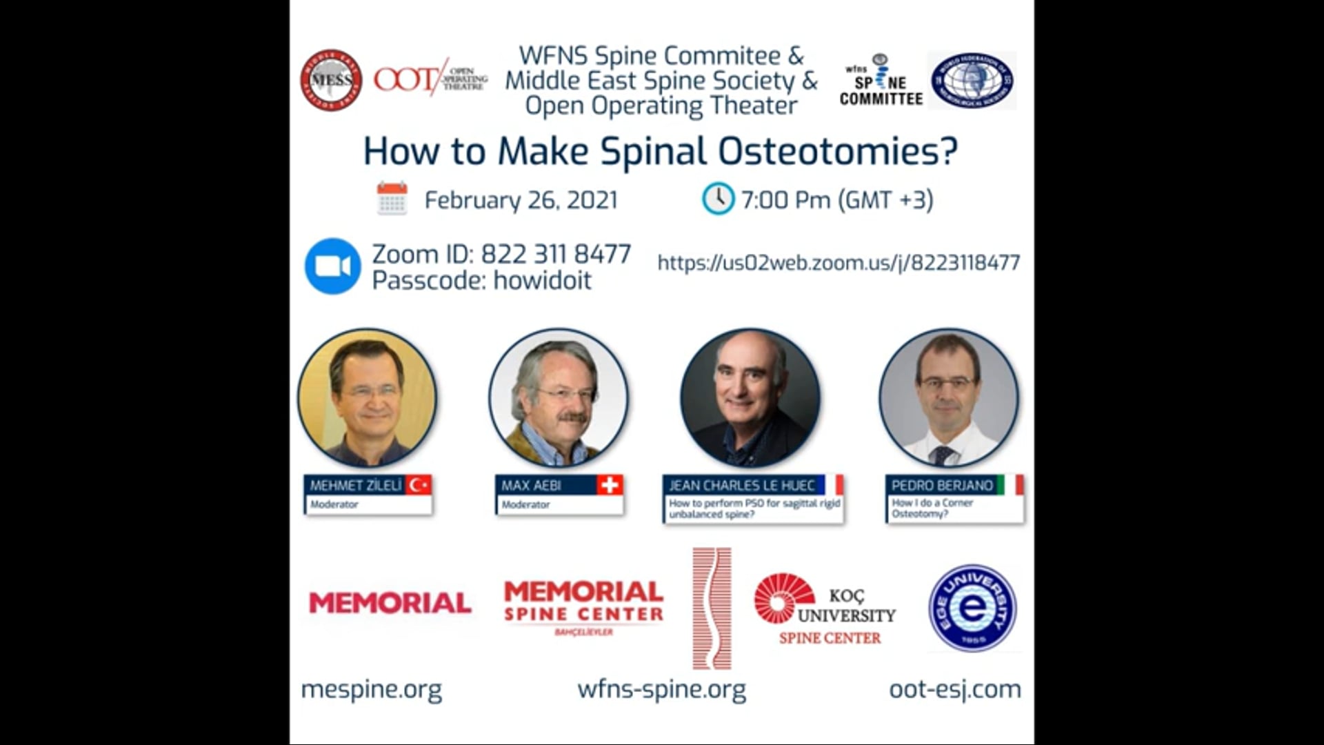 WFNS Webinar 2021: How to make spinal Osteotomies?