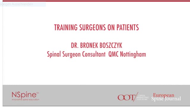 Training surgeons on patients