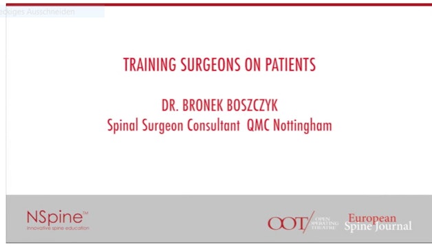 Training surgeons on patients