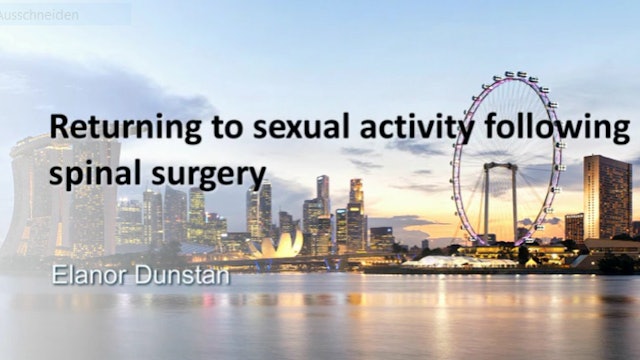 Returning to sexual activity following spinal surgery
