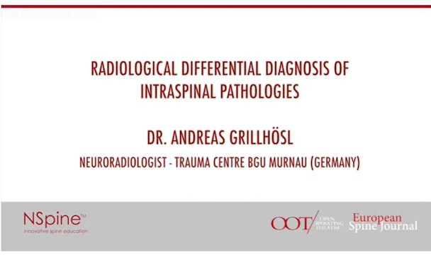 Radiological differential diagnosis of intraspinal pathologies