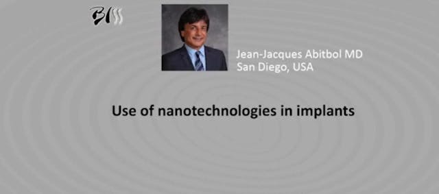 Use of nanotechnologies in implants