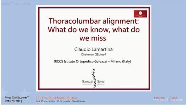 Thoracolumbar alignment: What do we k...