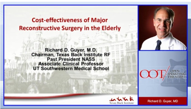 Cost-effectivness of major reconstructive surgery in the elderly