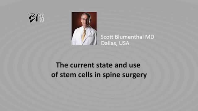 The current state and use of stem cells in spine surgery