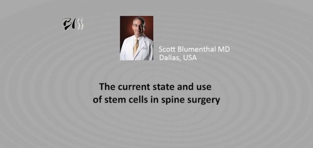 The current state and use of stem cells in spine surgery
