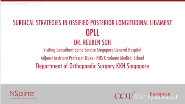 Surgical strategies in ossified poste...