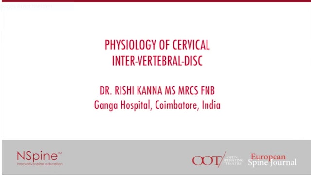 Physiology of cervical inter-vertebral-disc