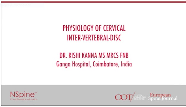 Physiology of cervical inter-vertebral-disc