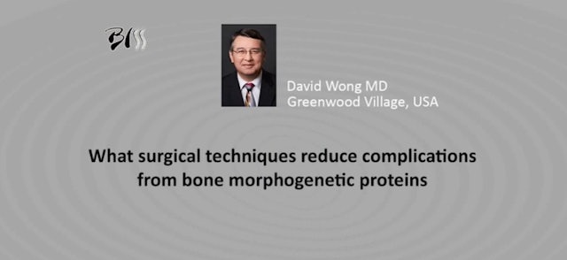 What surgical techniques reduce complications from bone morphogenetic proteins