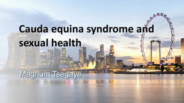Cauda equina syndrome and sexual health