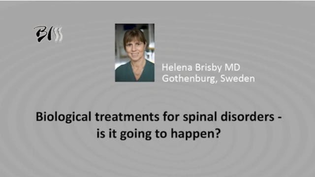 Biological treatments for spinal diso...