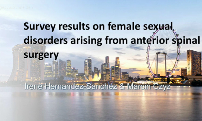 Survey results on female sexual disorders arising from anterior spinal surgery
