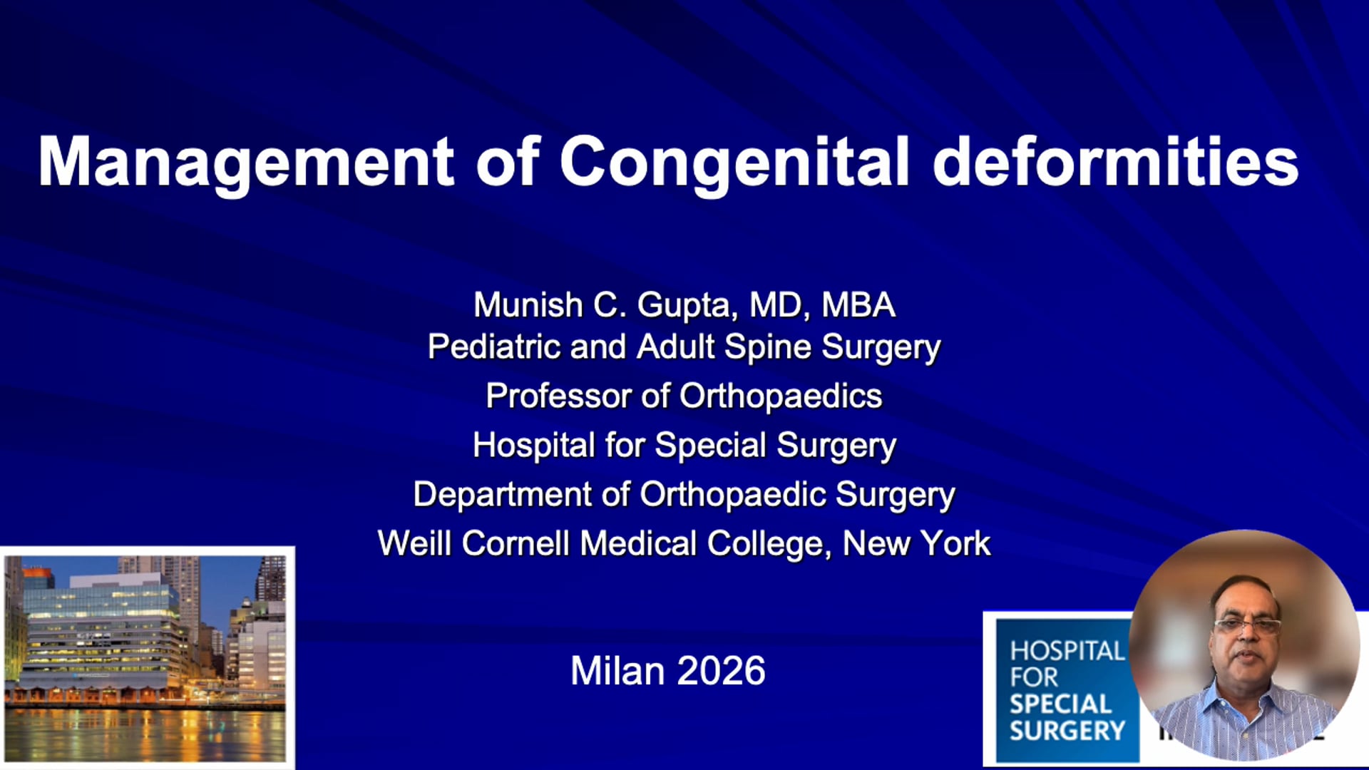 Management of Congenital deformities