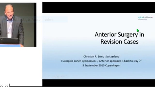Anterior surgery in revision cases