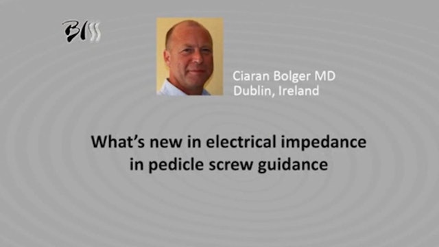 What's new in electrical impedance in pedicle screw guidance