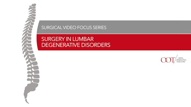 Surgery in lumbar degenerative disorders