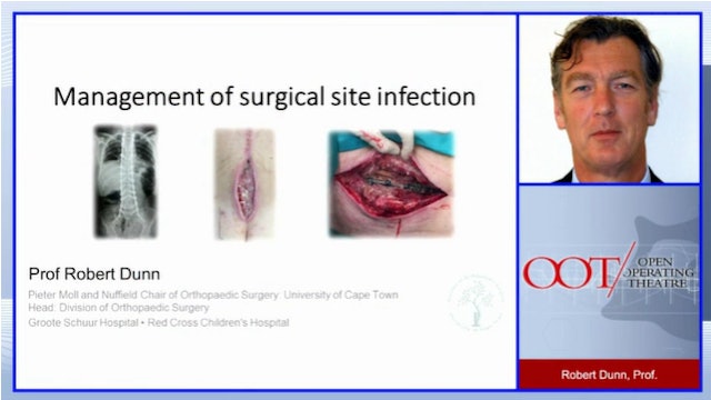 Management of surgical site infection