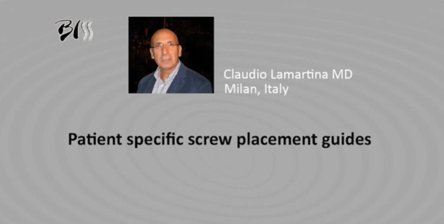 Patient specific screw placement guides