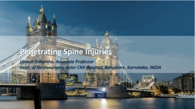 Penetrating spine injuries