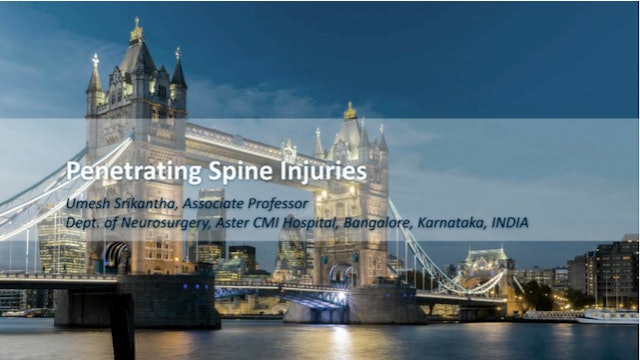 Penetrating spine injuries
