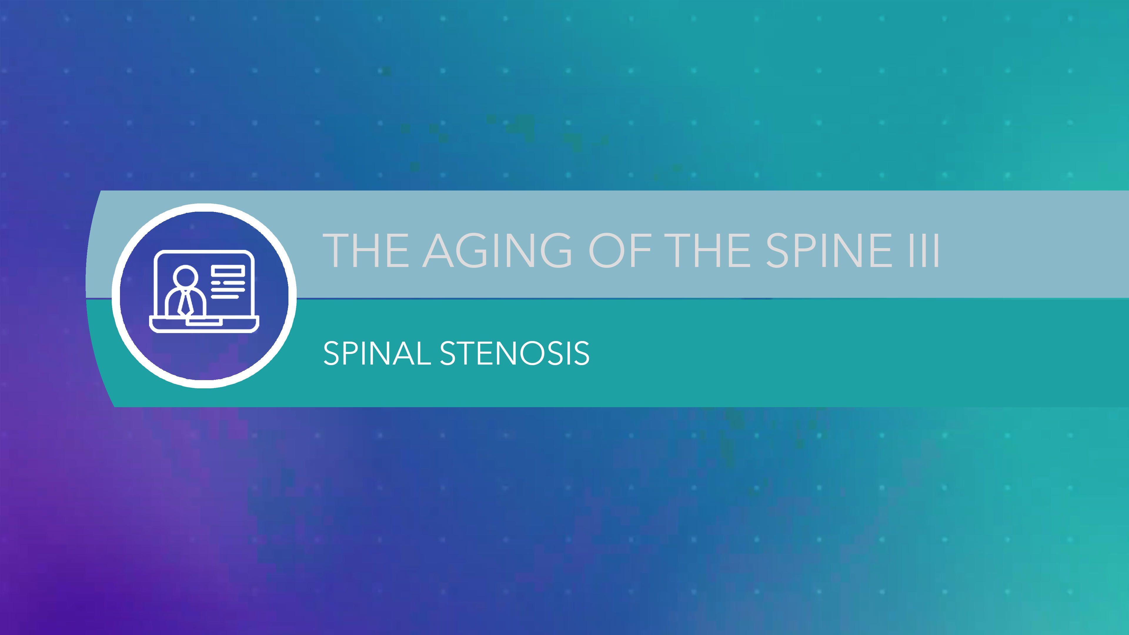 The Aging of the Spine III