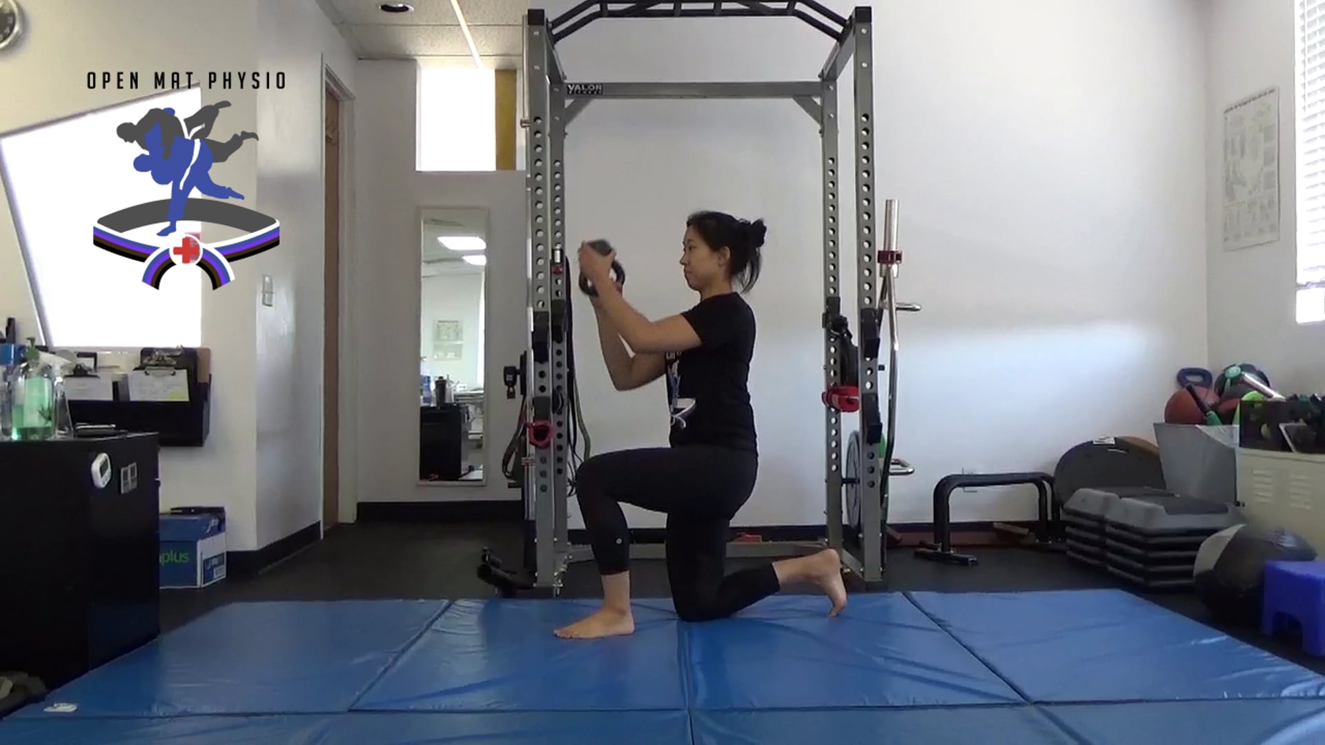 Half Kneeling Kettlebell Bottoms Up Press