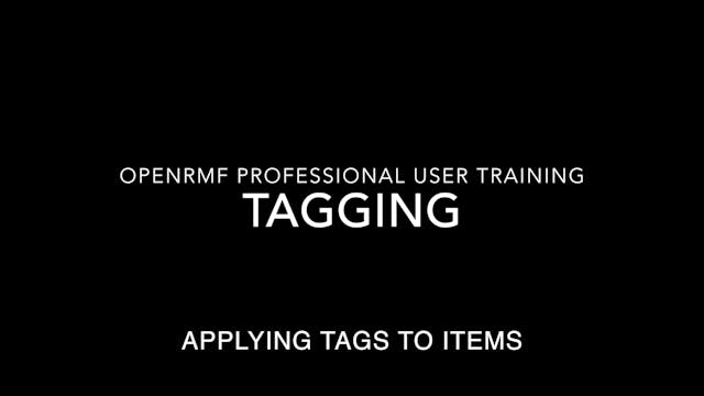 v2.10 Tagging - User Training