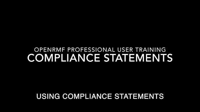 v2.10 Compliance Statements - User Training