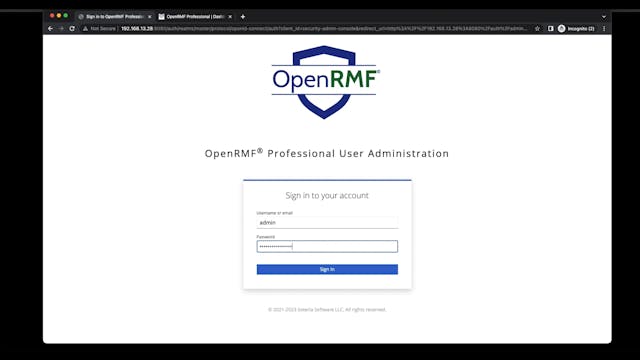 OpenRMF Professional Reset Vault DB Keys