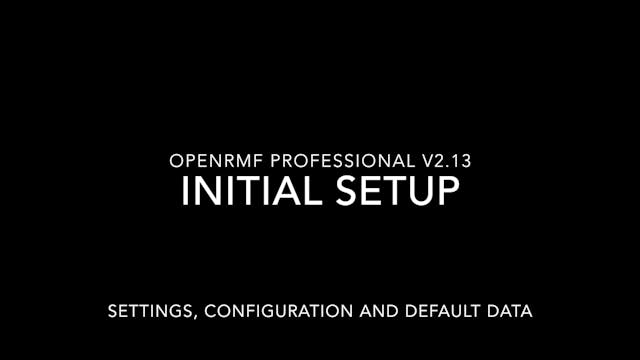 v2.13 OpenRMF Professional  Initial S...