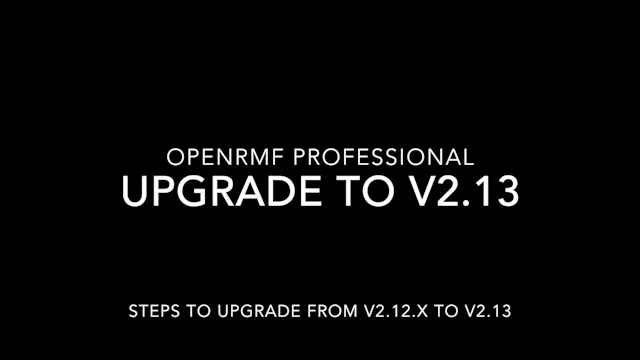 Upgrade OpenRMF Professional from v2....