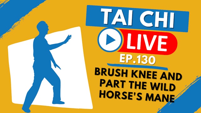 Ep.130 Tai Chi LIVE --- A Deeper Dive:  Brush Knee and Part the Wild Horse's Mane