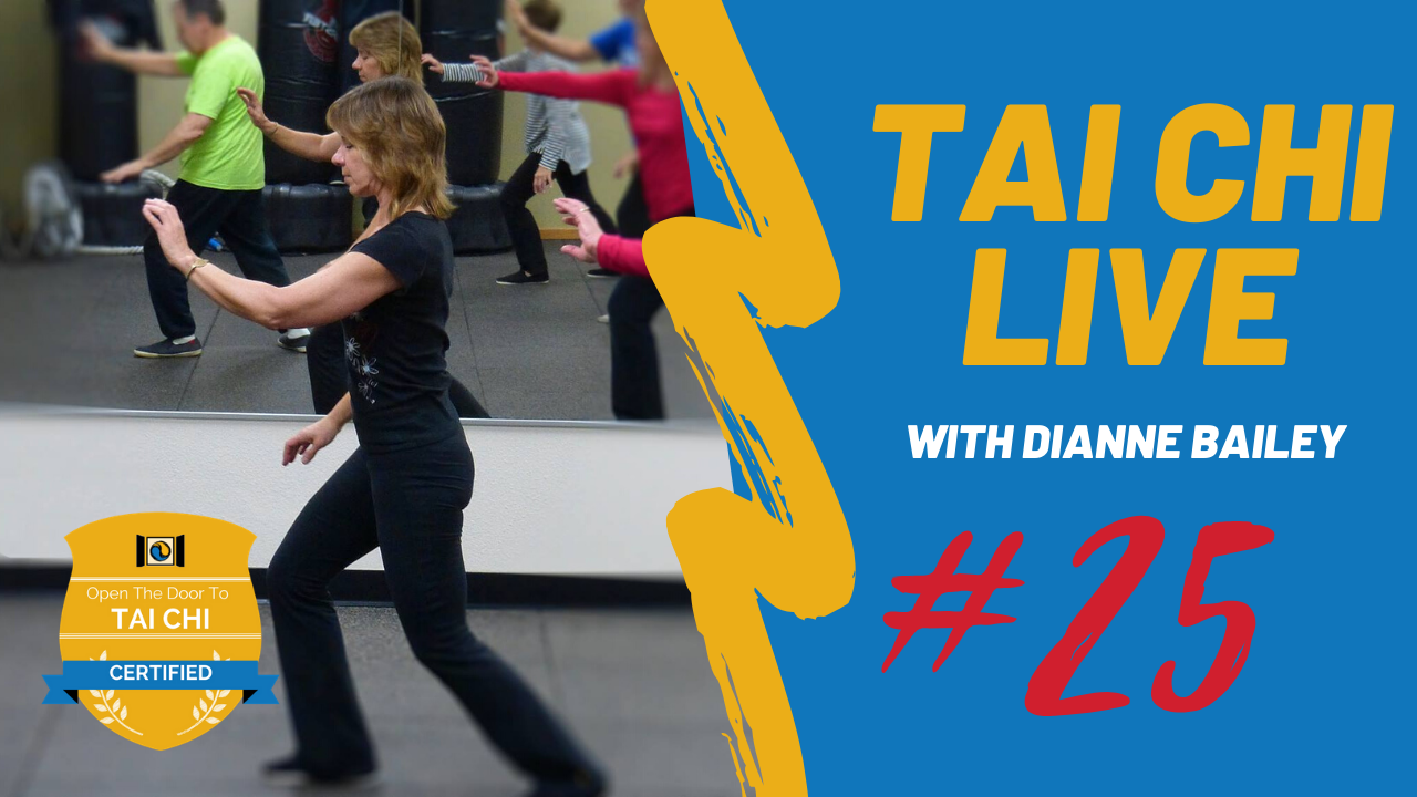 Ep. 25 Tai Chi LIVE --- Yang style 24 short form - Moving from the Dan Tian