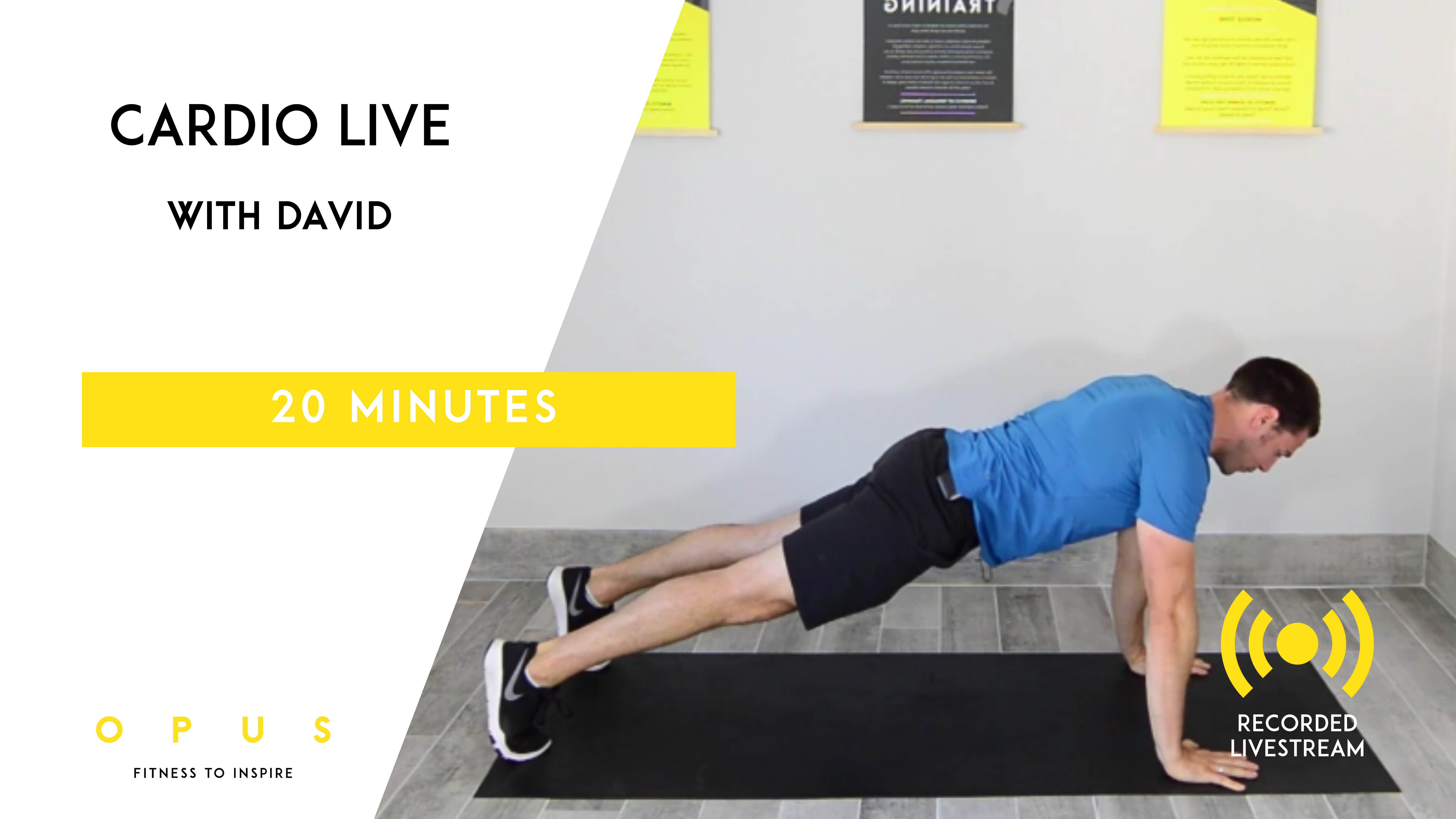 12. Cardio LIVE | David | 20 Mins